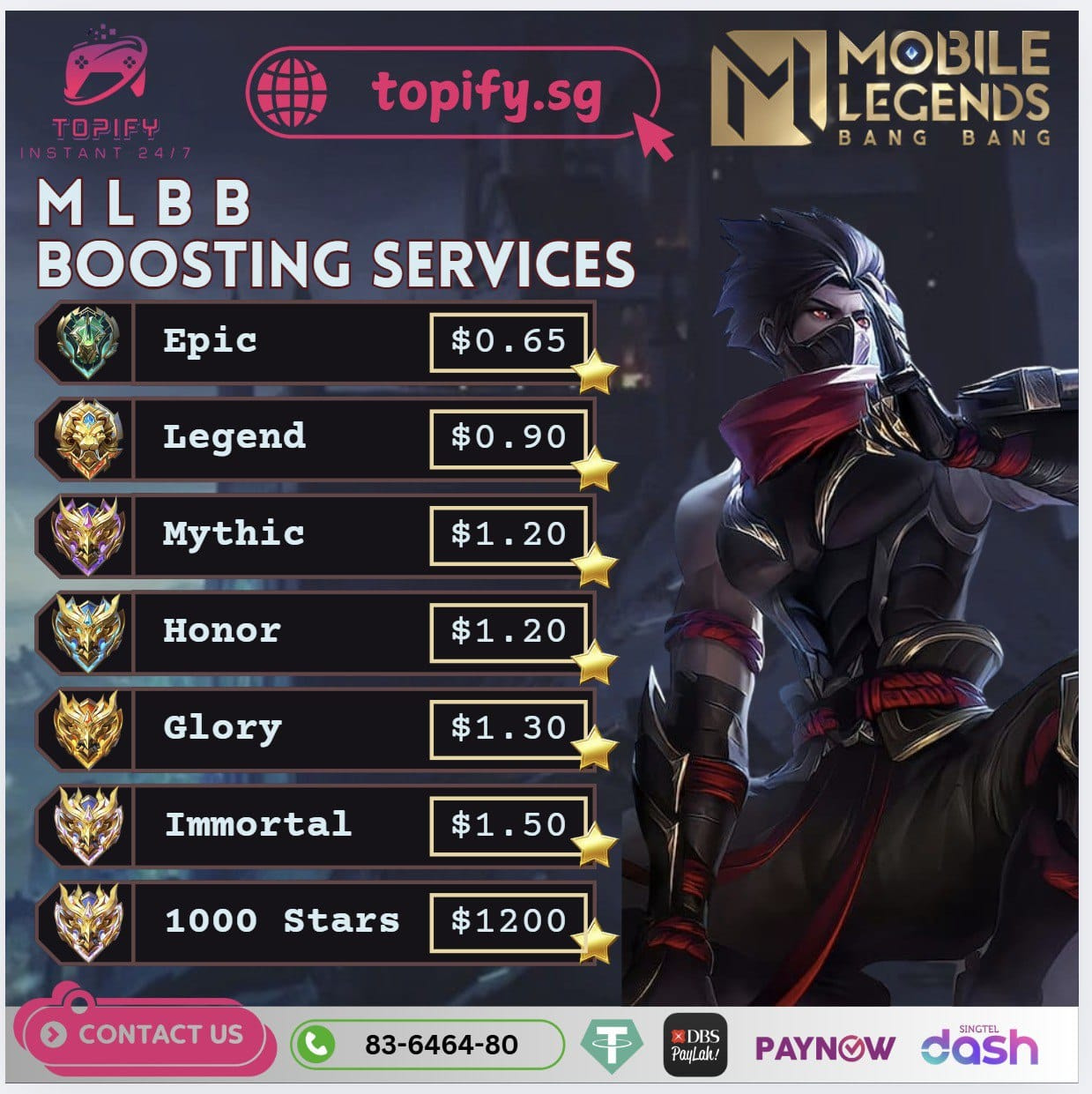 MLBB JOKI (RANK BOOSTING)